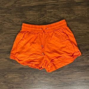 Orange/red linen shorts! Fit small!